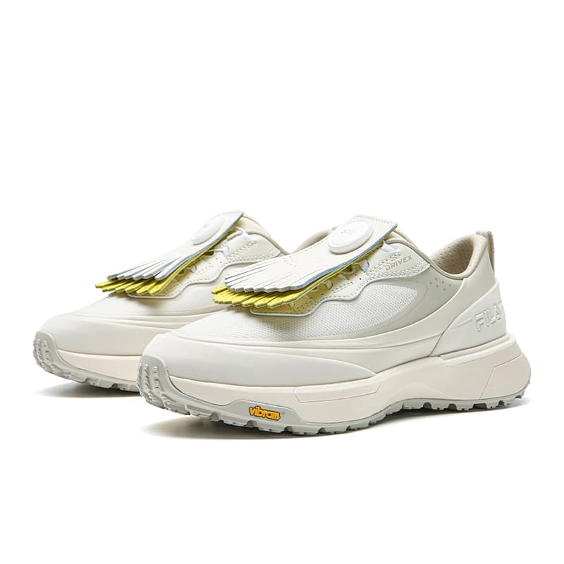 Кроссовки для гольфа FILA GF DRIVEX Износостойкая Легкая Дышащая Низкий Топ Обувь для гольфа Женская Тофу Белый - изображение 3