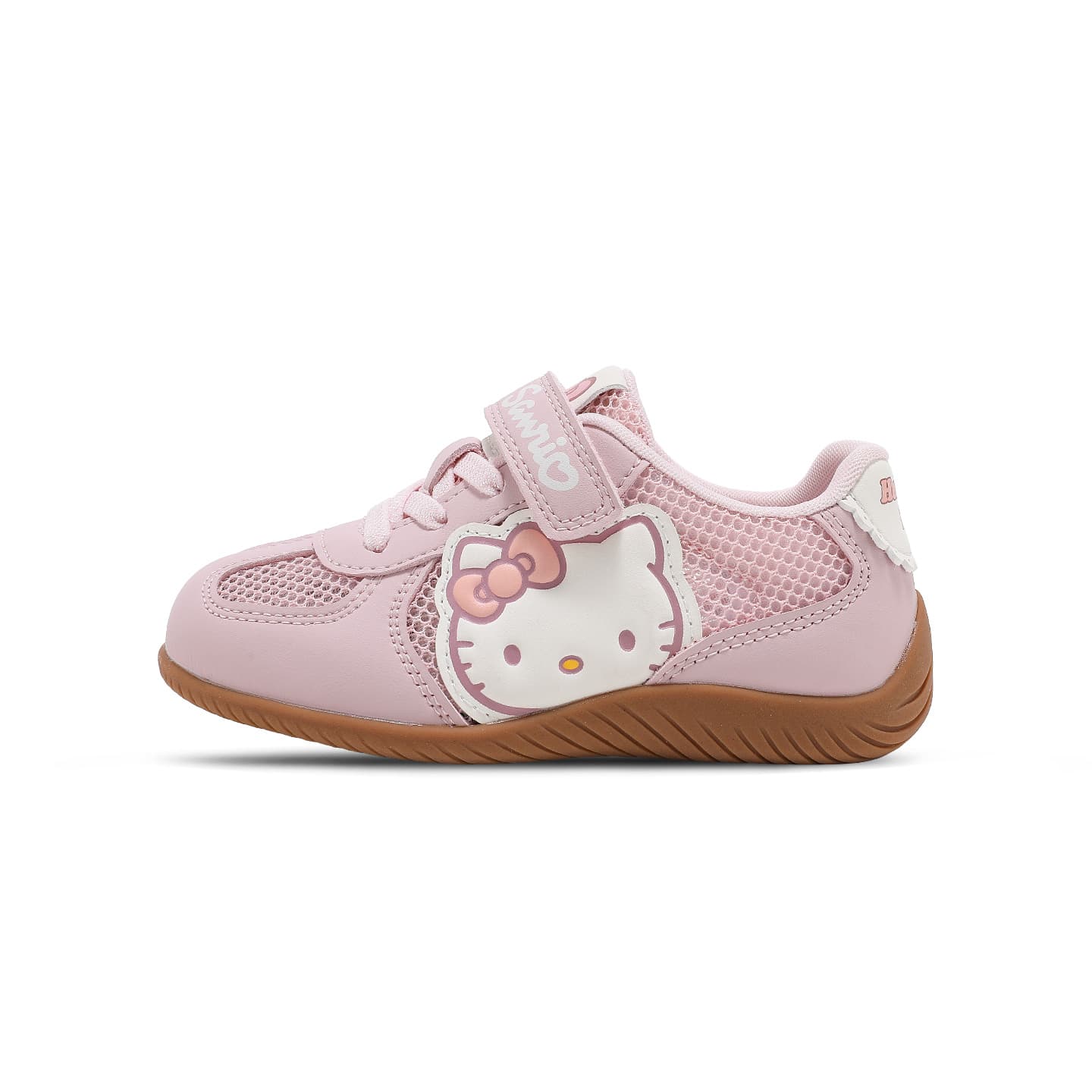 Кроссовки Sanrio x Hello Kitty Синтетическая кожа текстиль дышащий амортизация и легкость низкий топ детские повседневные туфли - изображение 1
