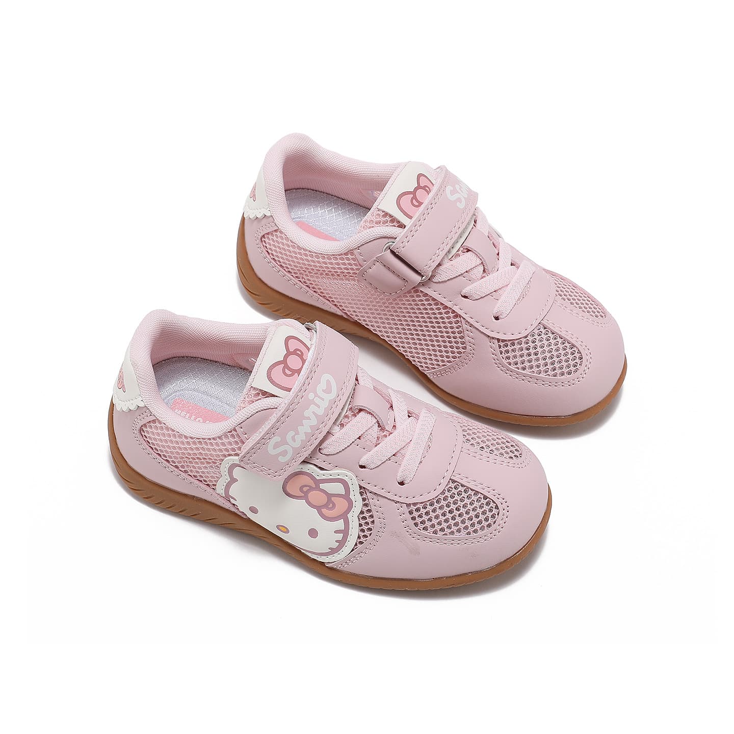 Кроссовки Sanrio x Hello Kitty Синтетическая кожа текстиль дышащий амортизация и легкость низкий топ детские повседневные туфли - изображение 3