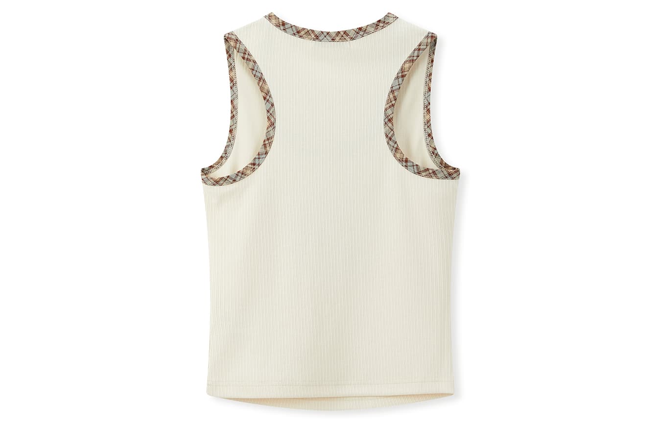 Майка BONELESS Cut Ecru Women's Tank Tops - изображение 2