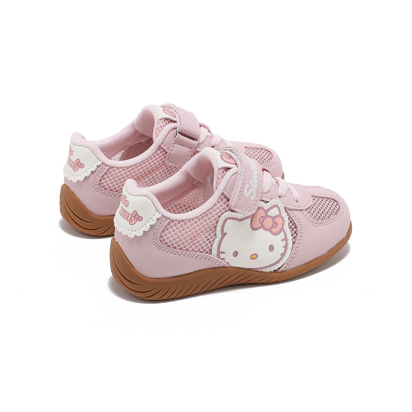Кроссовки Sanrio x Hello Kitty Синтетическая кожа текстиль дышащий амортизация и легкость низкий топ детские повседневные туфли - изображение 4