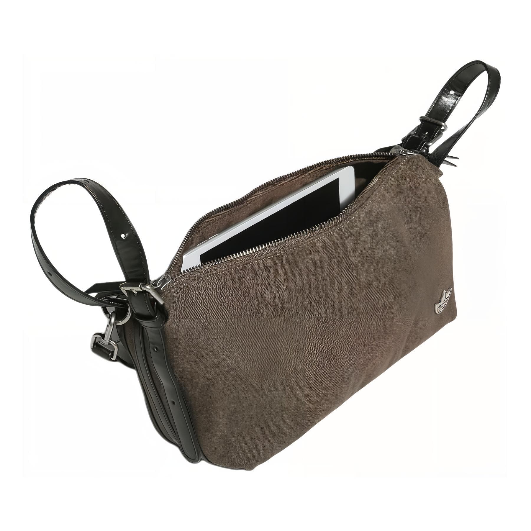 Мини-сумка Adidas Originals Trefoil Cotton Shoulder Bag Женская Коричневая - изображение 4