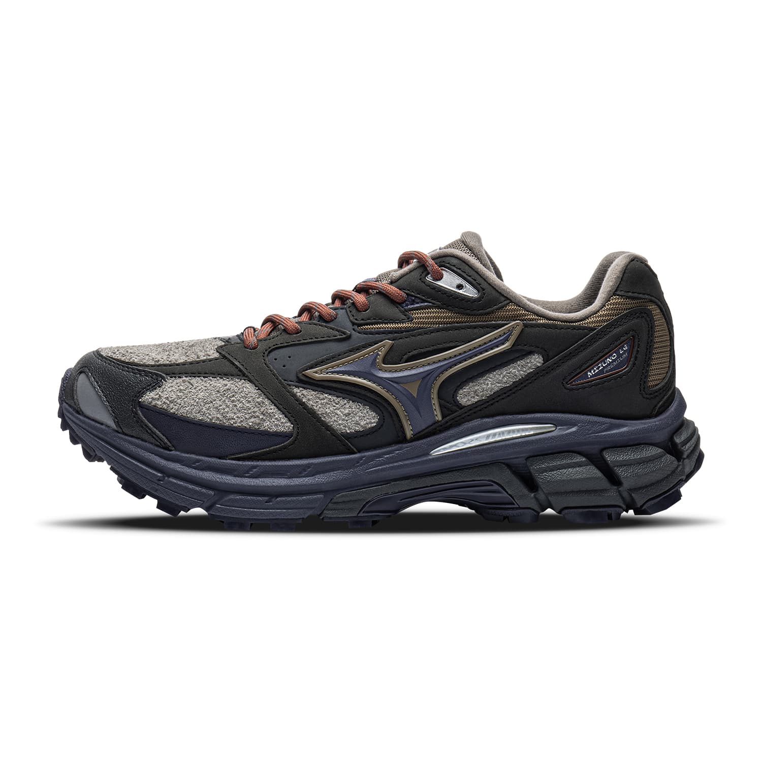 Кроссовки для бега Mizuno LG Premium Светоотражающие Низкие Беговые Кроссовки Мужские Коричневые - изображение 1
