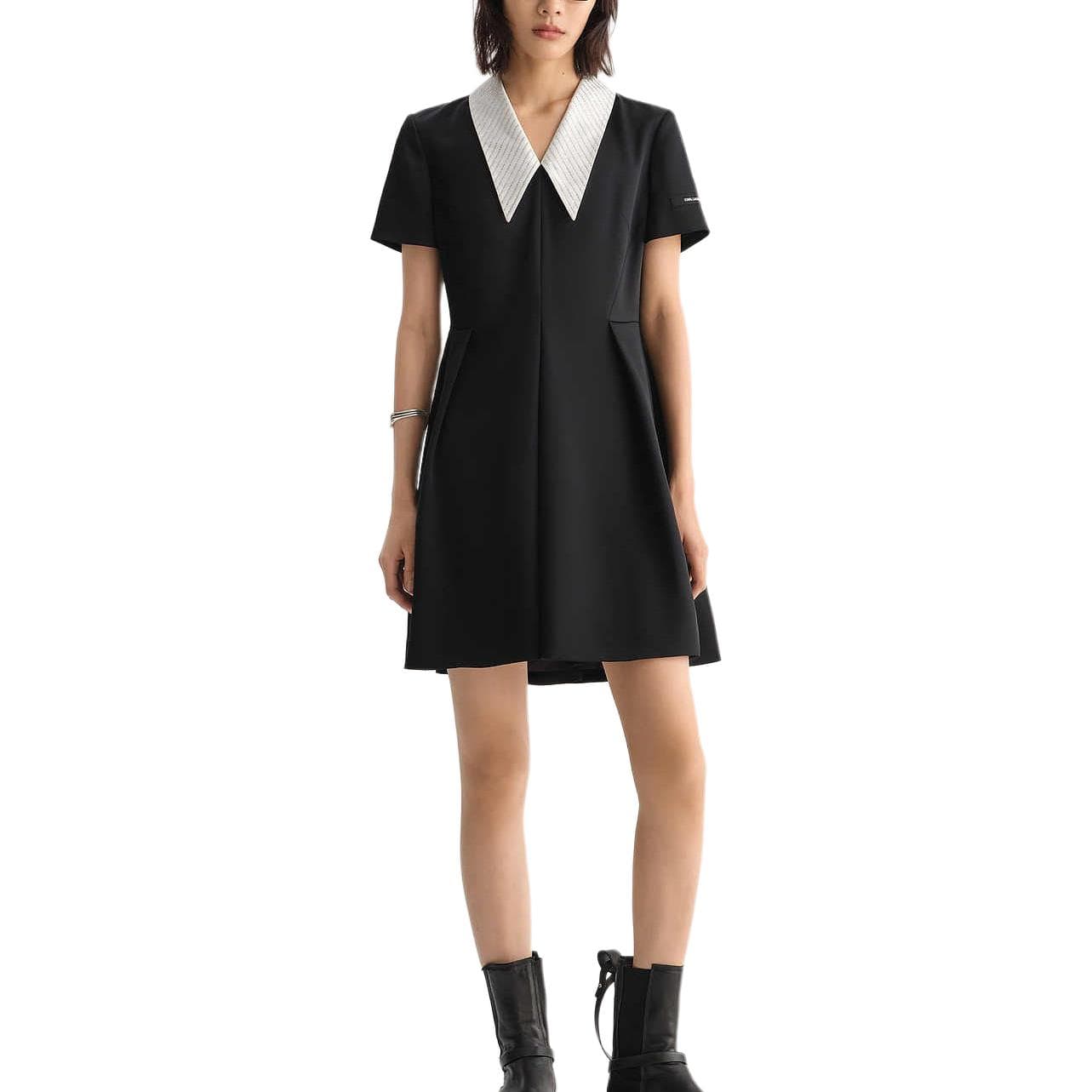 Платье KARL LAGERFELD Короткий Sleeved Платье Женские - изображение 2