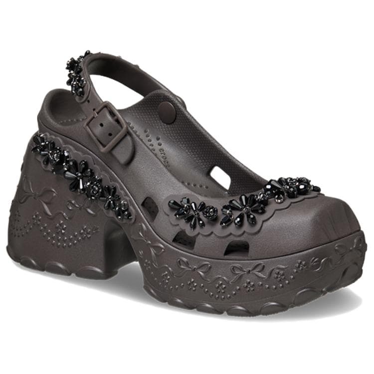 Сабо Crocs x SIMONE ROCHA Балетка Платформа Сабо Резина Женская Темно-Кофейная - изображение 3