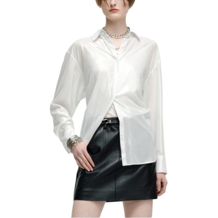 Блузка KARL LAGERFELD Белый Женские Рубашки - изображение 2