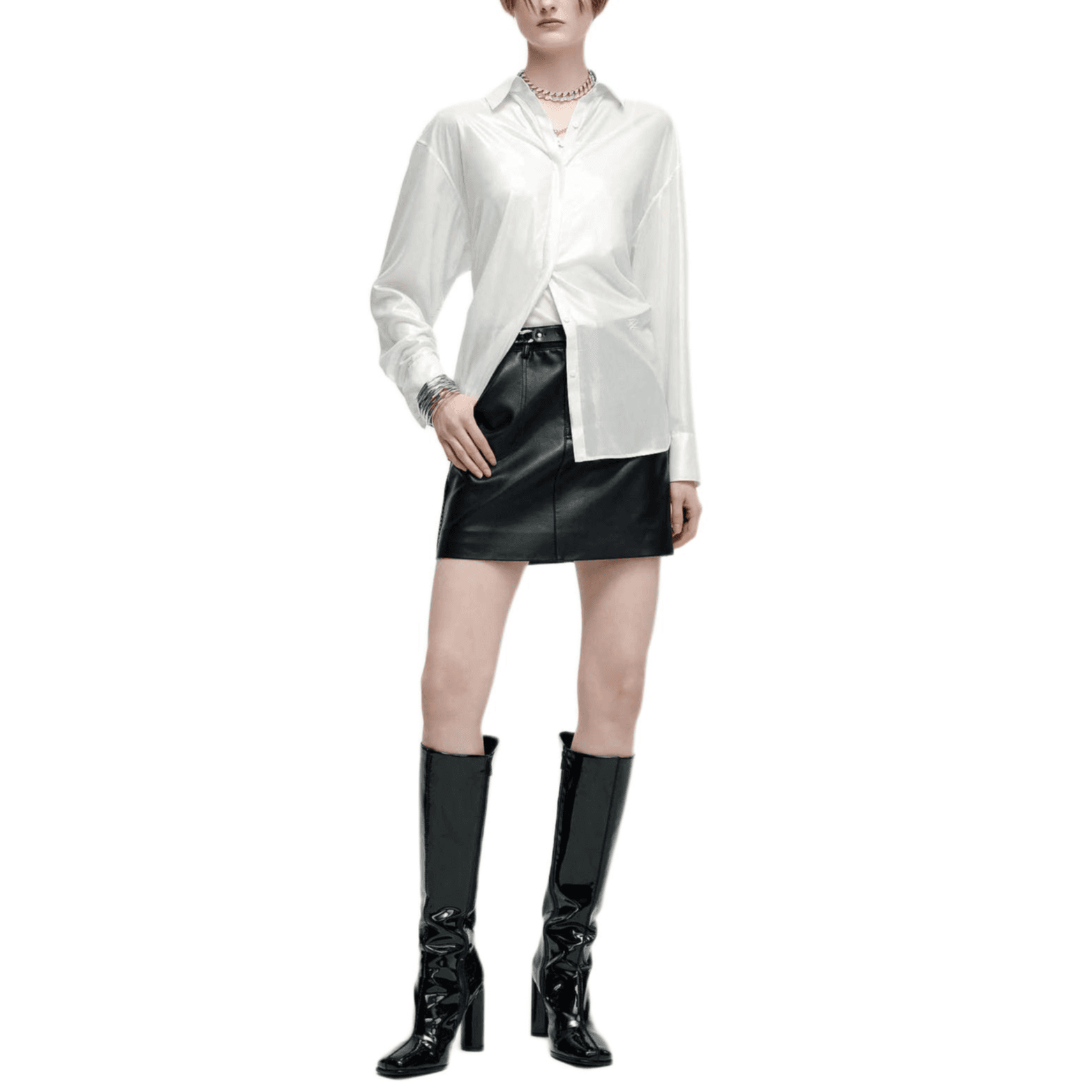 Блузка KARL LAGERFELD Белый Женские Рубашки - изображение 3