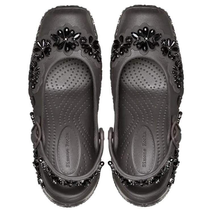 Сабо Crocs x SIMONE ROCHA Балетка Платформа Сабо Резина Женская Темно-Кофейная - изображение 6