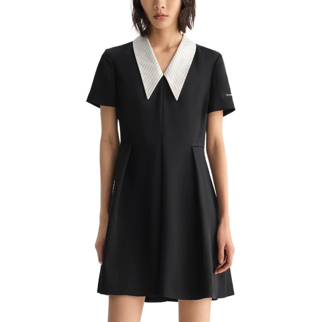 Платье KARL LAGERFELD Короткий Sleeved Платье Женские - изображение 3