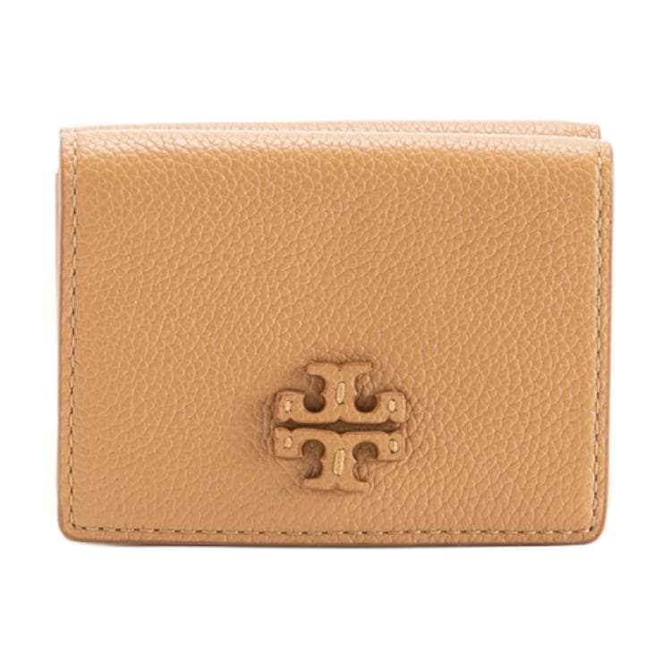 Кошелек Tory Burch McGraw Зернистая кожа личи Кожа Кошелек Женские Коричневый - изображение 1