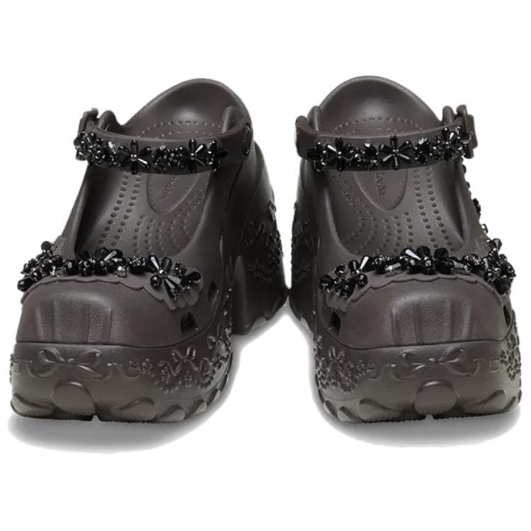 Сабо Crocs x SIMONE ROCHA Балетка Платформа Сабо Резина Женская Темно-Кофейная - изображение 5
