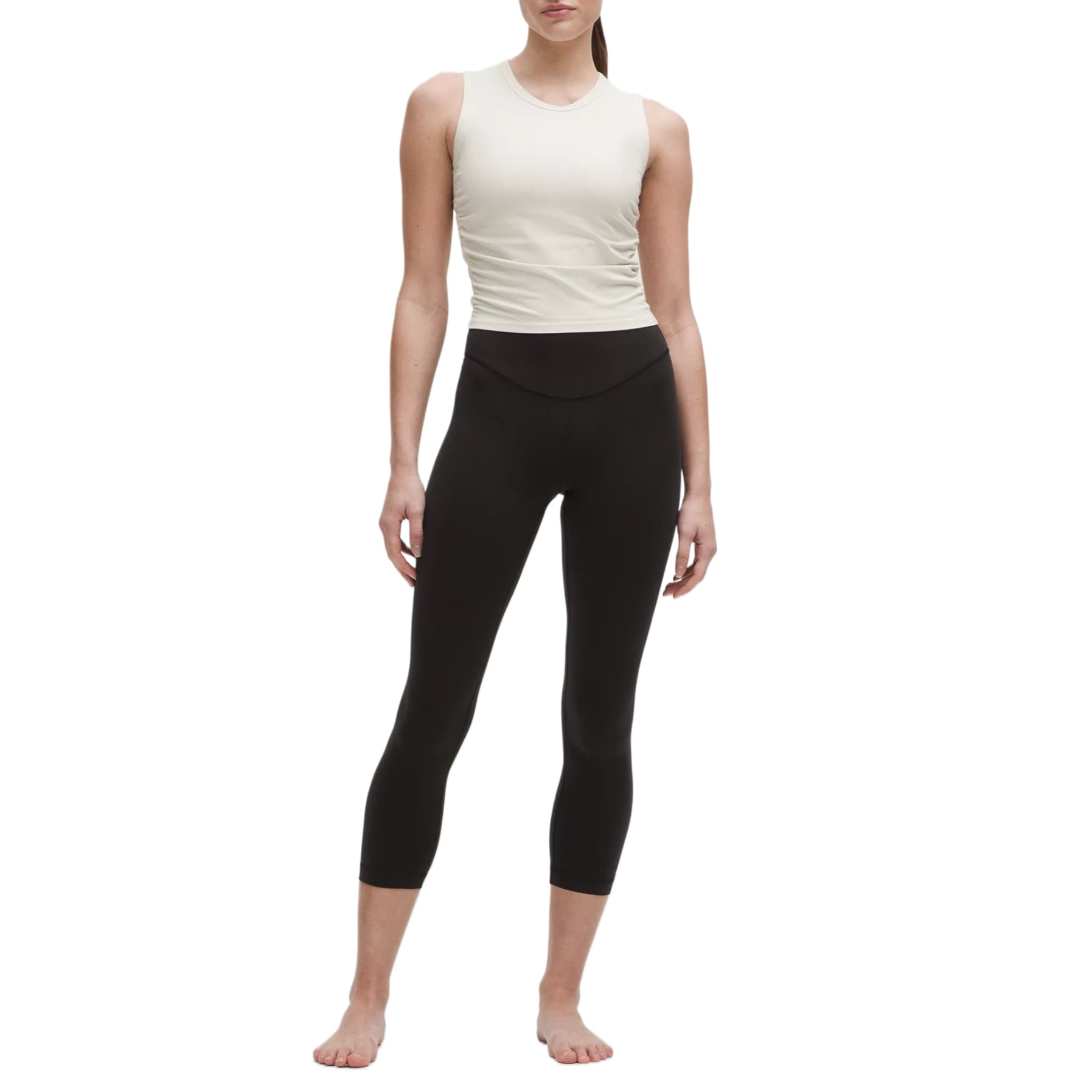 Lululemon Wunder Under Yoga Штаны 23' Женские Черные - изображение 3