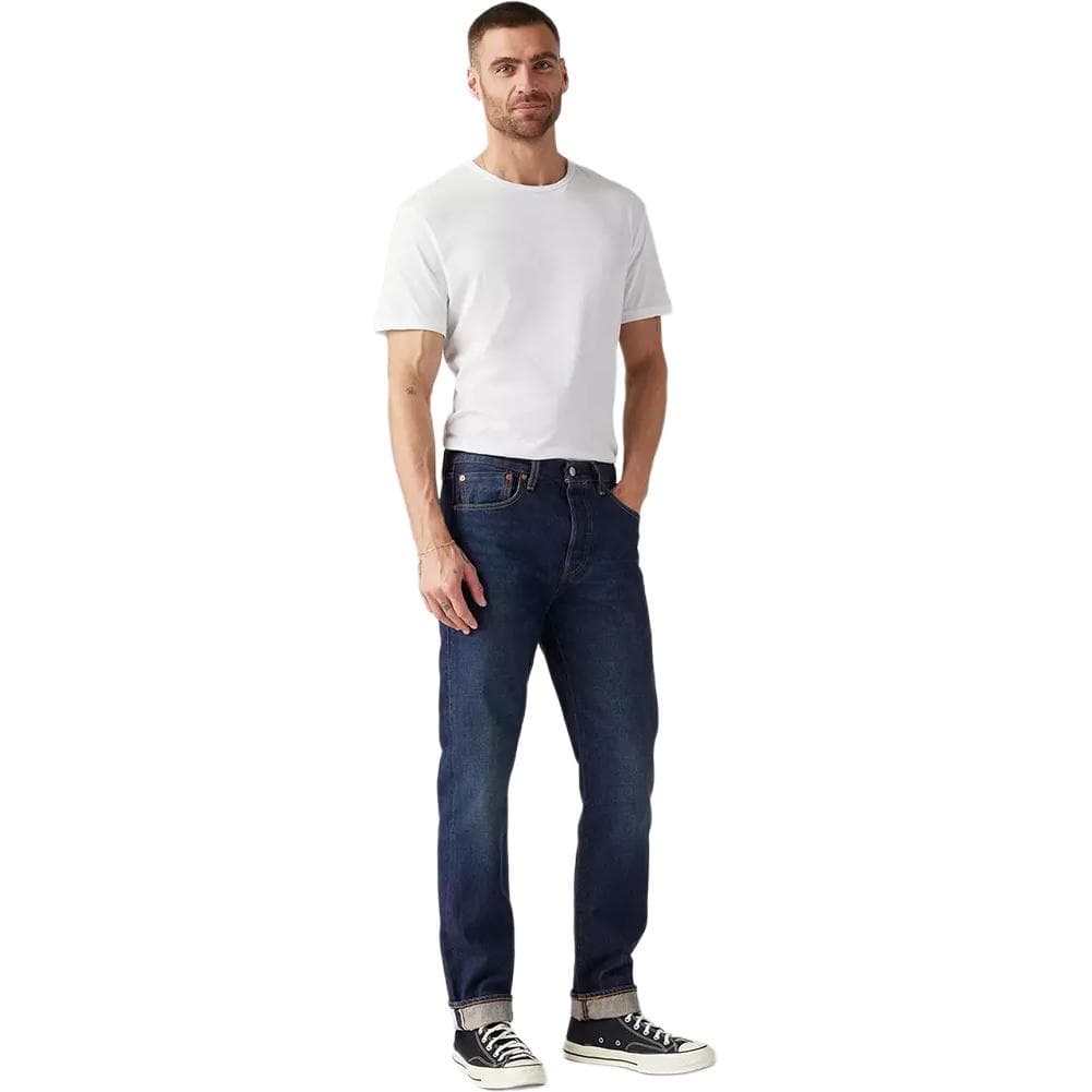 Штаны Levi's 501 Classic Straight Metal Button Jeans — фото 5
