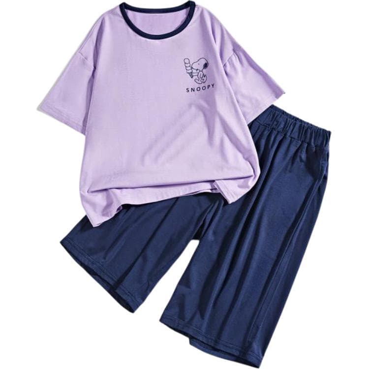 Снупи Фиолетовый Kids Повседневные спортивные костюмы Наборы - изображение 1
