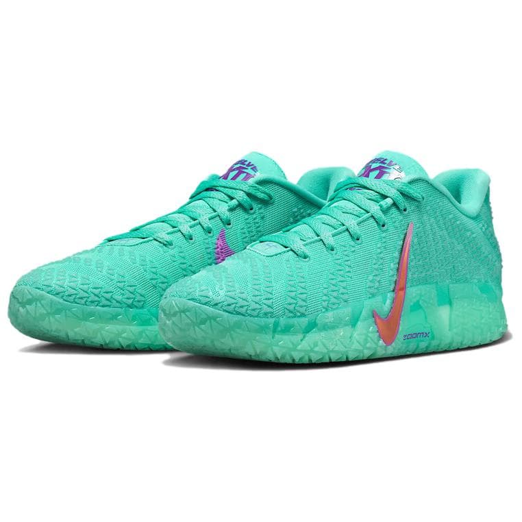 Кроссовки для баскетбола NIKE Ja 3 Отскок Сцепление Баскетбольные кроссовки Мужской Бирюзовый Зеленый - изображение 3