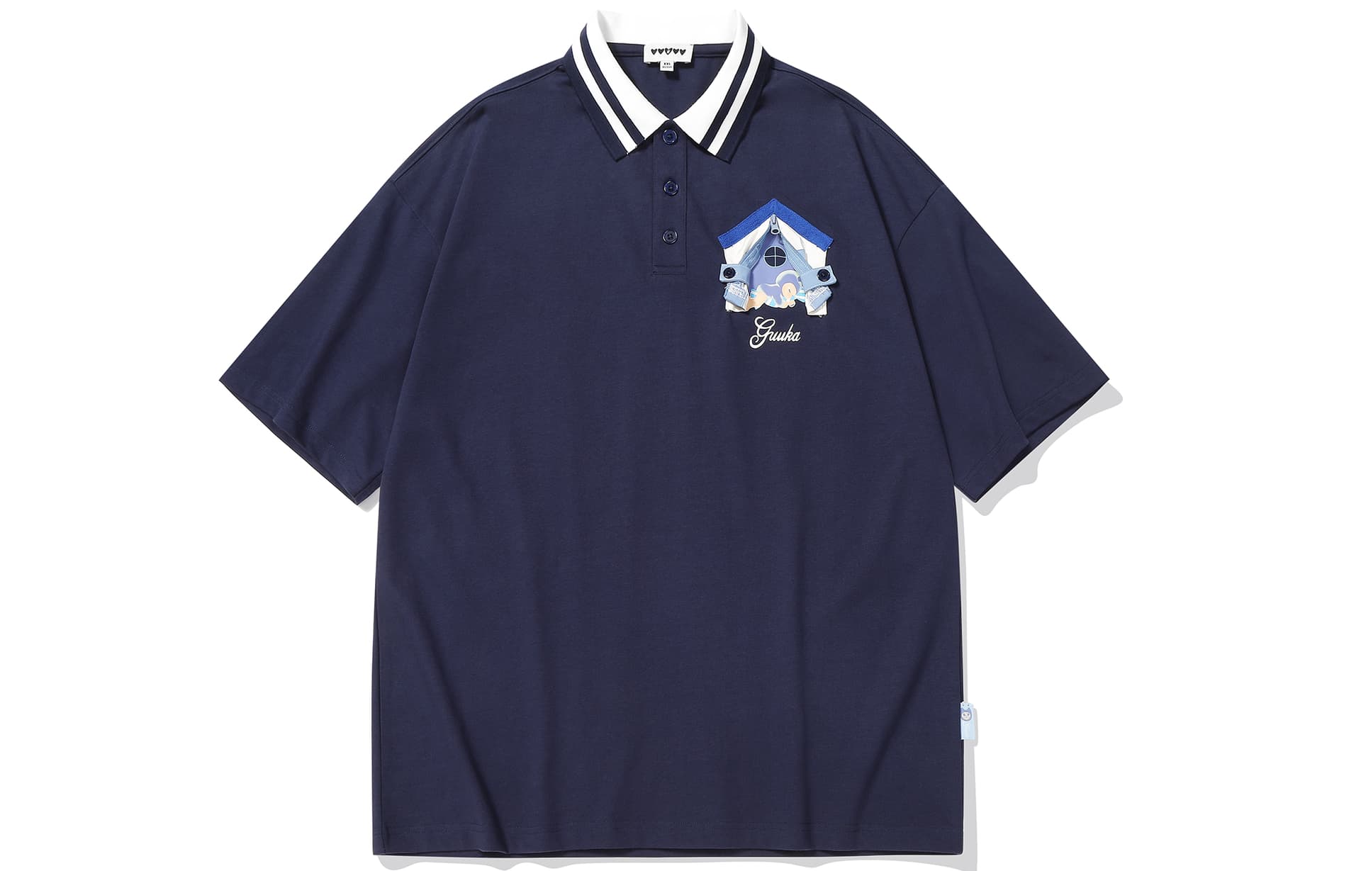 Поло Guuka Dark Blue Men's Polo - изображение 1