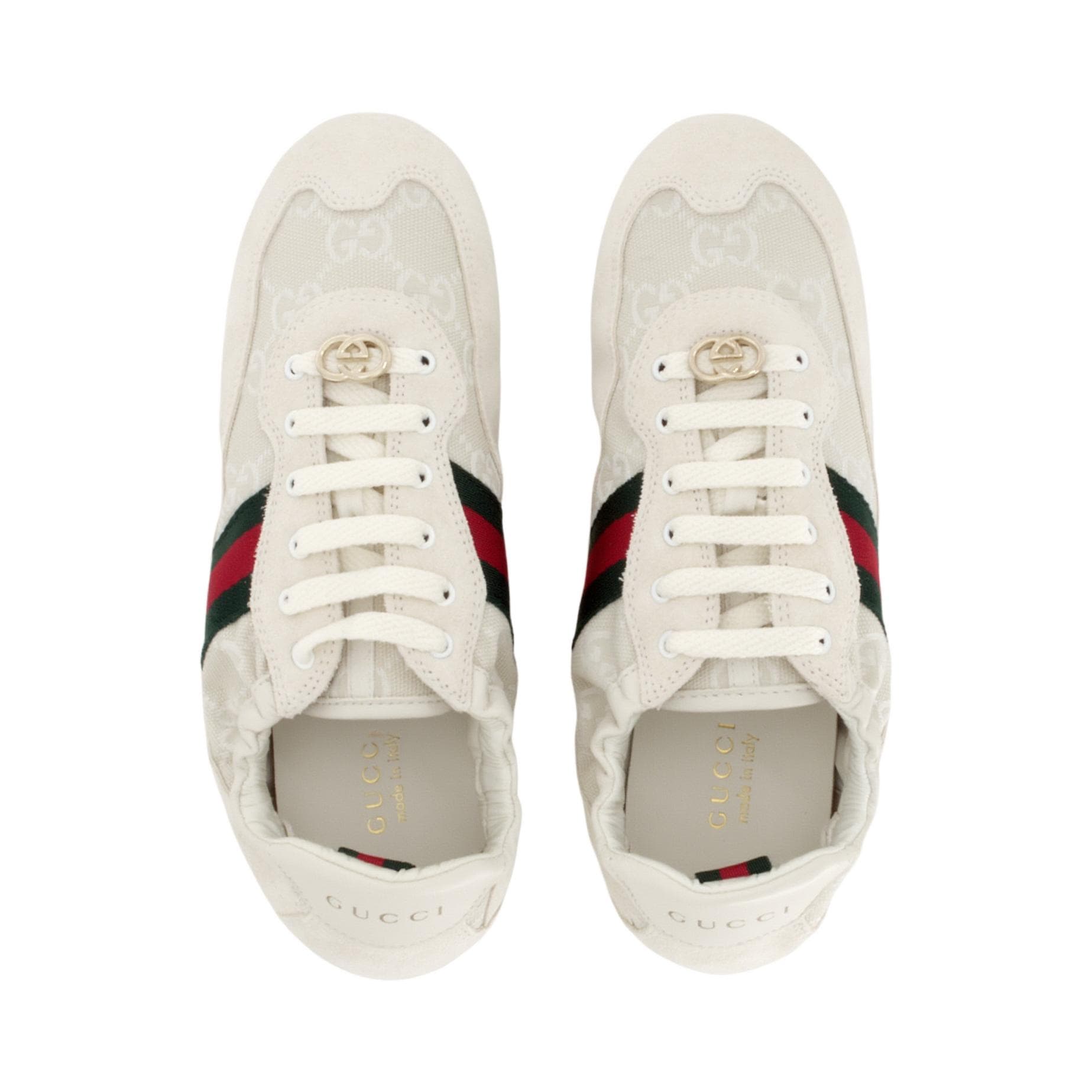 Кроссовки GUCCI Shift Round Toe Low Sneakers White - изображение 4