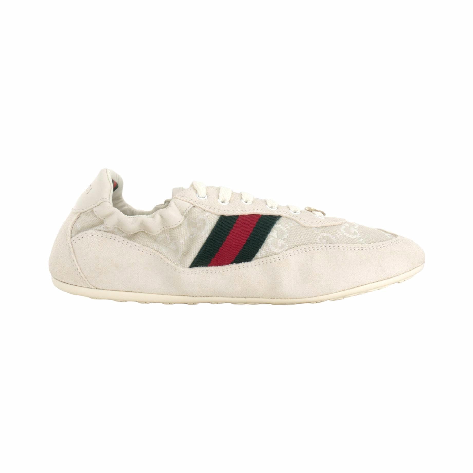Кроссовки GUCCI Shift Round Toe Low Sneakers White - изображение 2