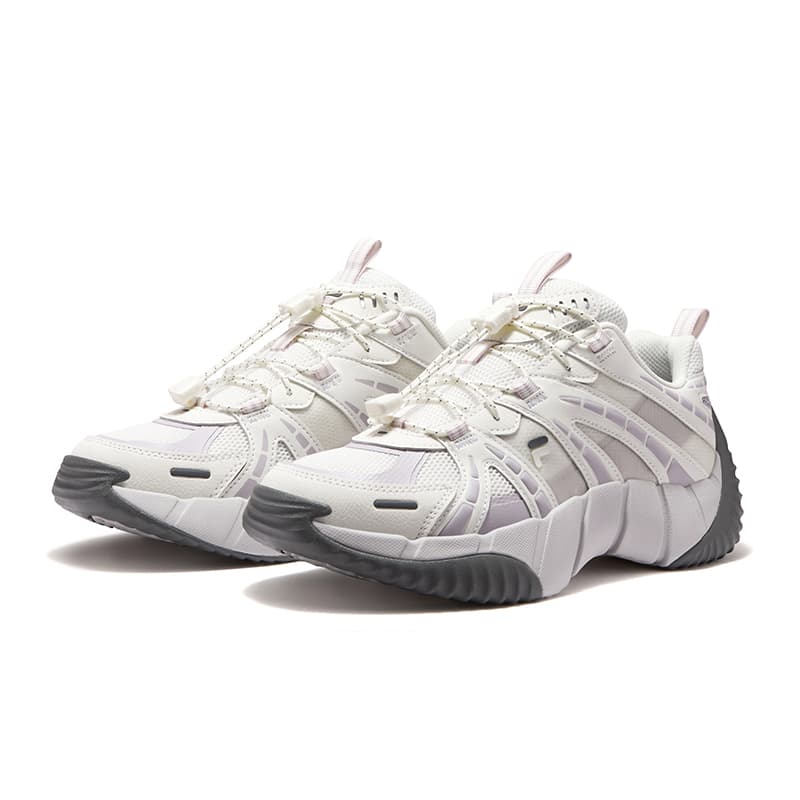Кроссовки FILA FUSION BONE II Vertebra Shoes 2 Массивные кроссовки Women's White Фиолетовый - изображение 3