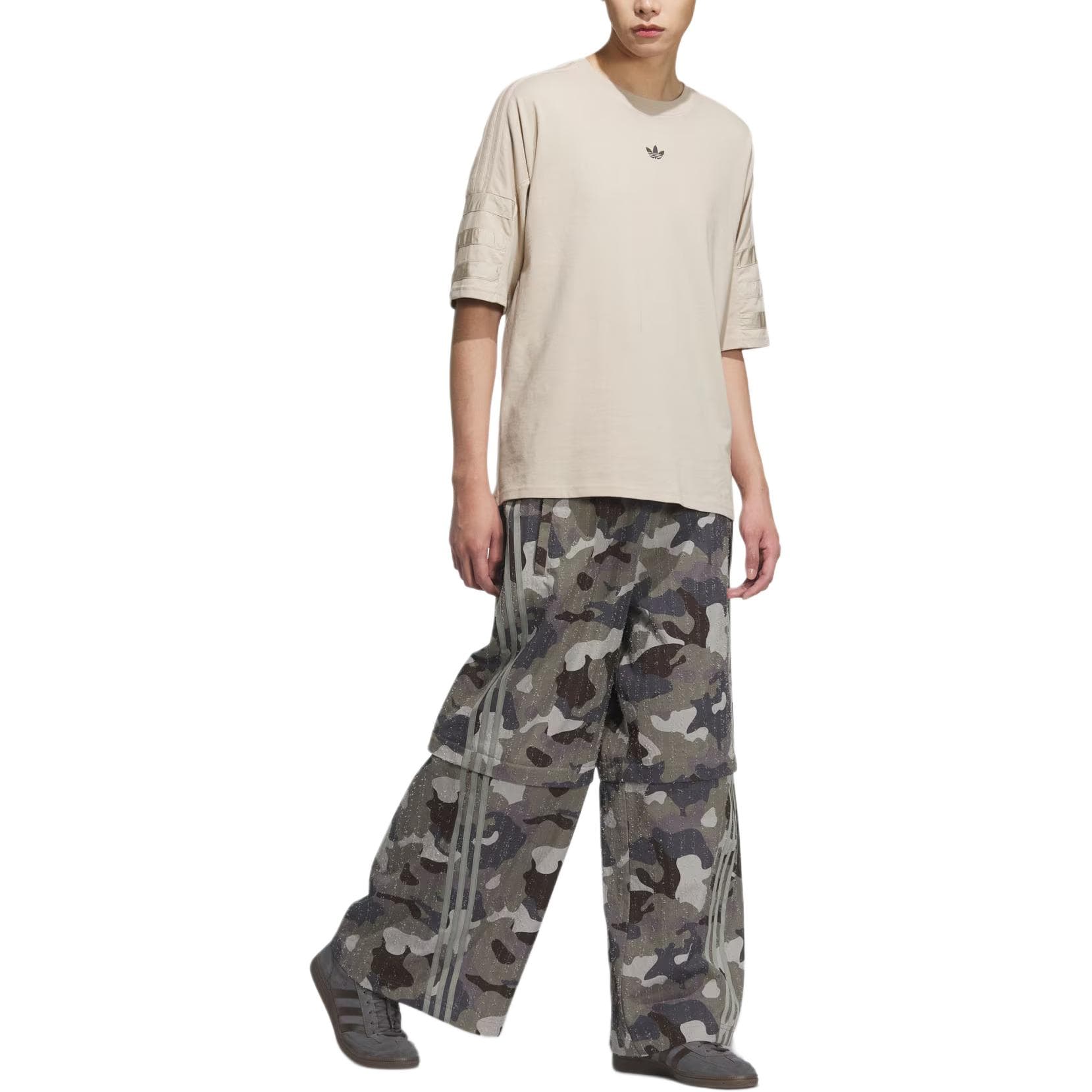 Спортивная одежда Adidas Originals ADILENIUM CAMO Спортивные штаны унисекс слойные оливково-зеленые - изображение 7