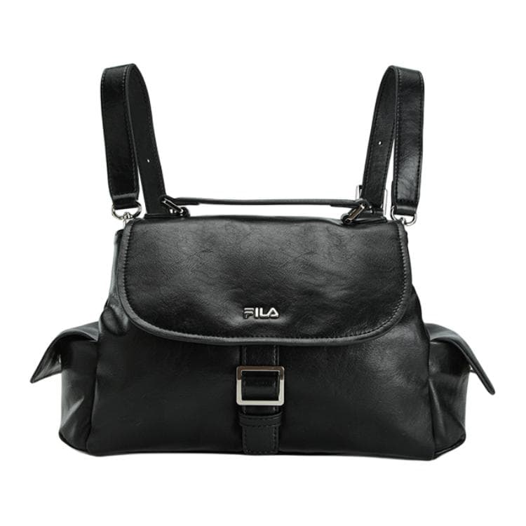 Рюкзак fila ORIGINALE ПУ (полиуретан) Рюкзак Сумочка для украшений Обычный (стандартный) Женские Глубокий черный - изображение 1