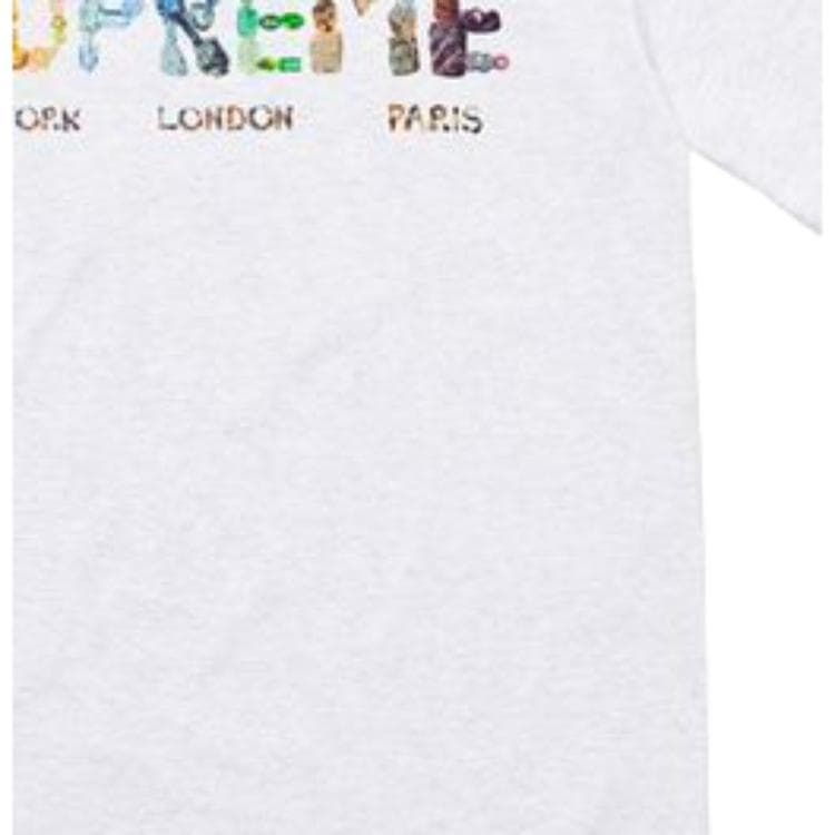 Футболка Supreme SS18 Rocks Logo Tee Grey - изображение 2