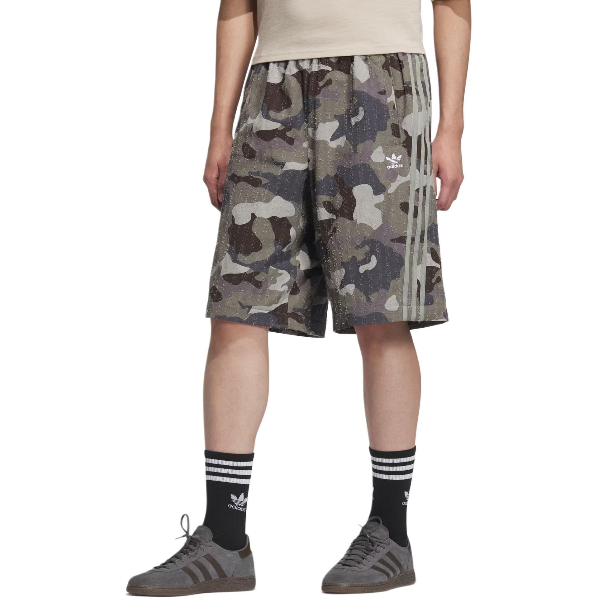 Спортивная одежда Adidas Originals ADILENIUM CAMO Спортивные штаны унисекс слойные оливково-зеленые - изображение 8
