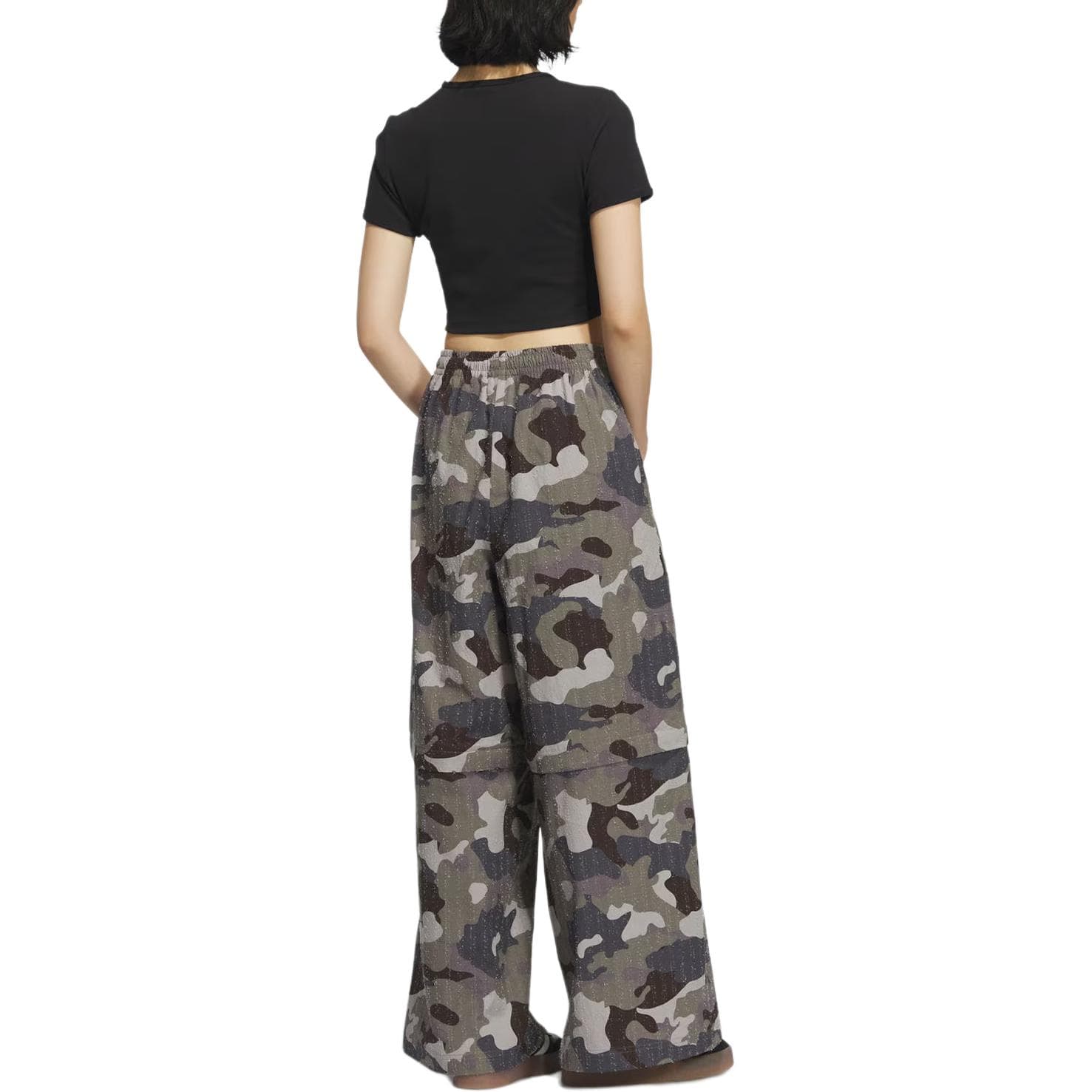 Спортивная одежда Adidas Originals ADILENIUM CAMO Спортивные штаны унисекс слойные оливково-зеленые - изображение 4