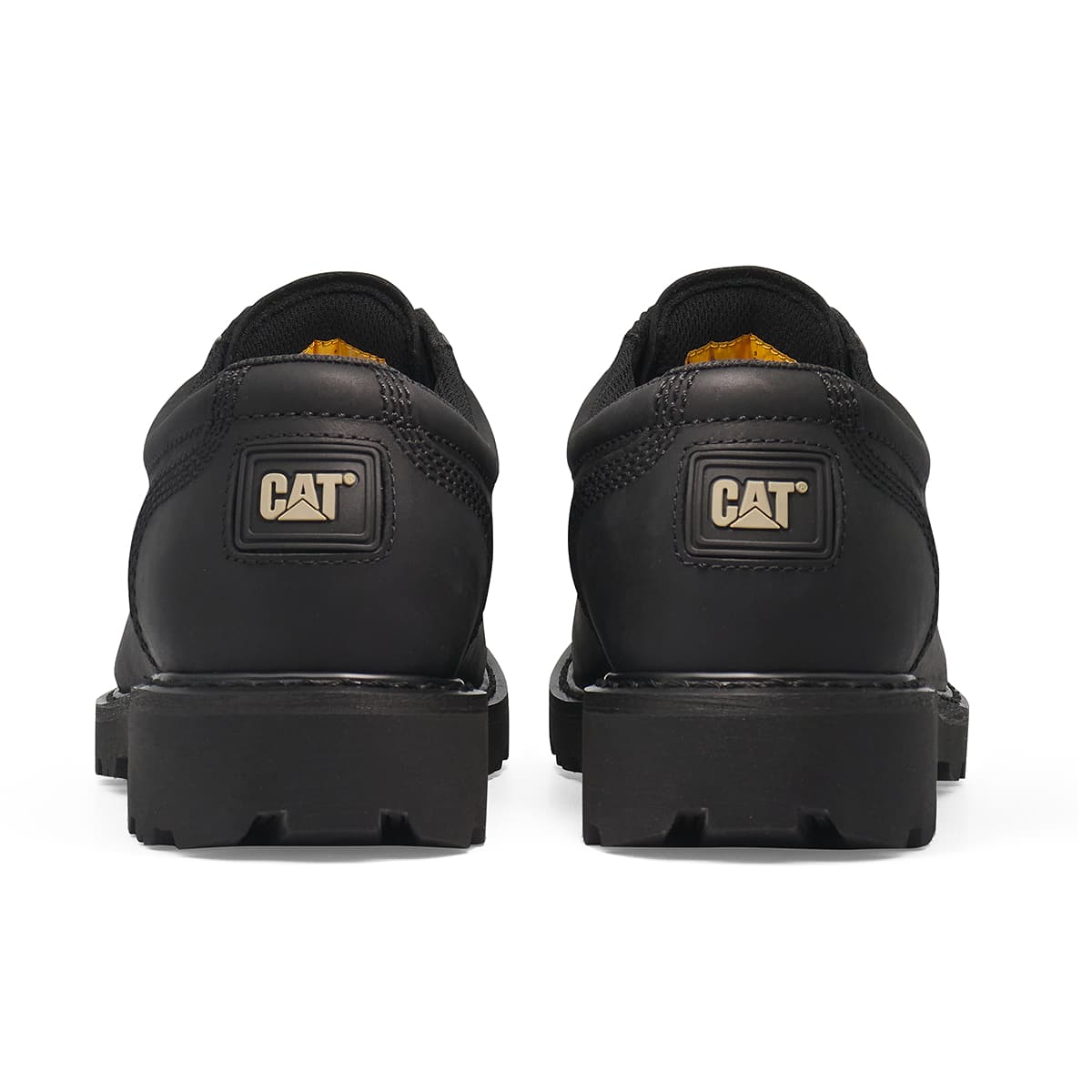 CAT Повседневные кожаные туфли Low Top Черные Мужские - изображение 5