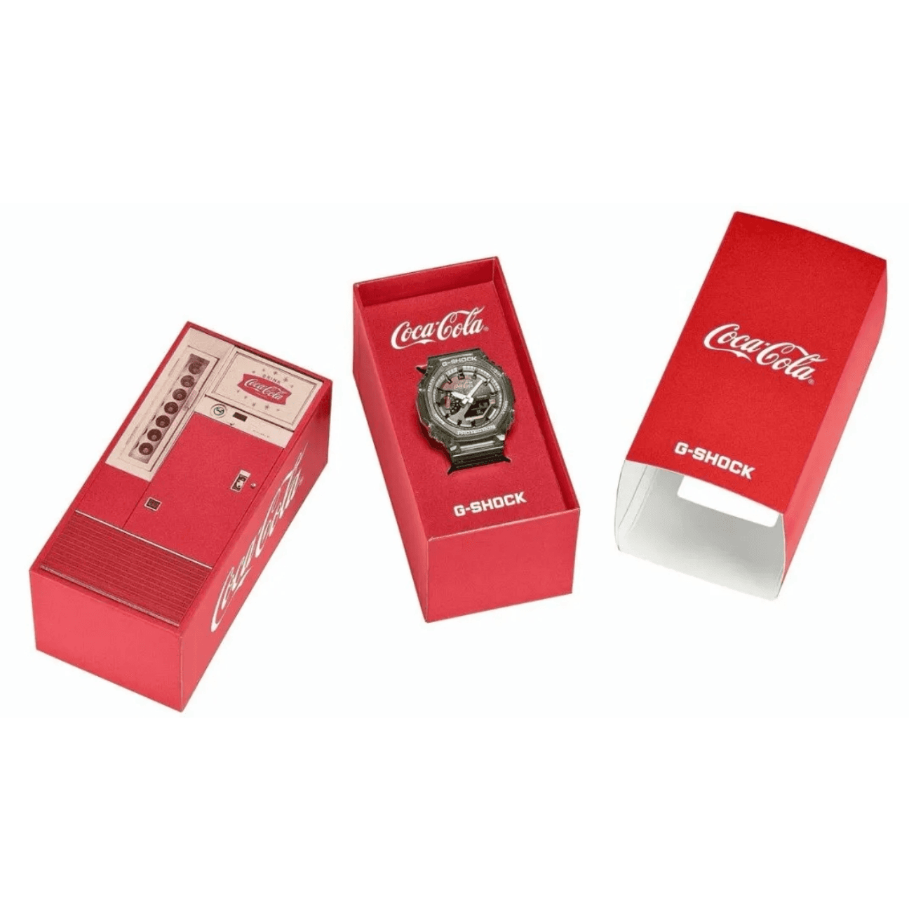 Часы CASIO Coca Cola 2100 Collection Восемь Принц Кварцевый механизм Смола Шнуровка Часы Мужские часы - изображение 2
