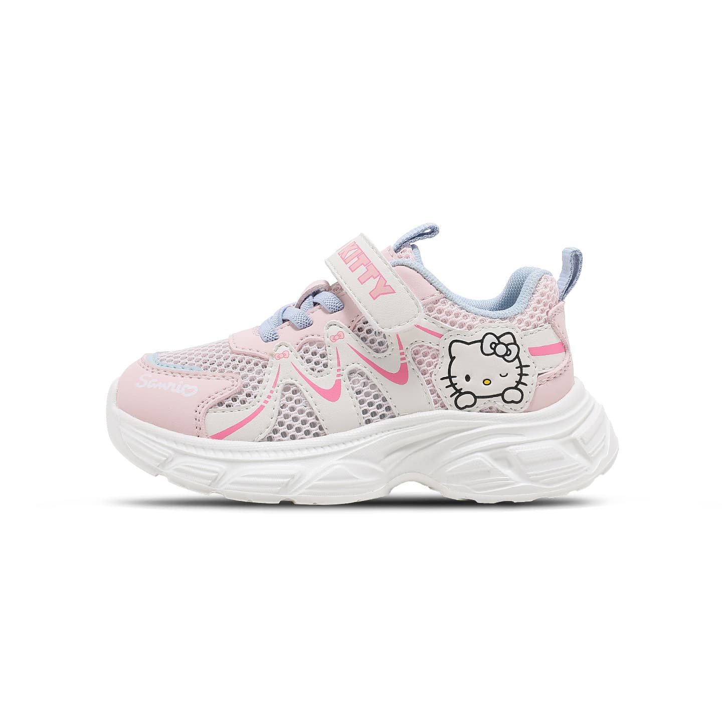 Кроссовки Sanrio Hello Kitty Универсальные детские кроссовки из искусственной кожи и ткани, дышащие, легкие, с амортизацией, низкие - изображение 1