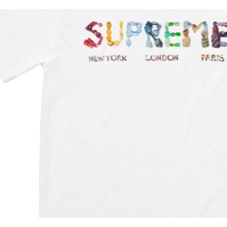 Футболка Supreme SS18 Rocks Tee White - изображение 5