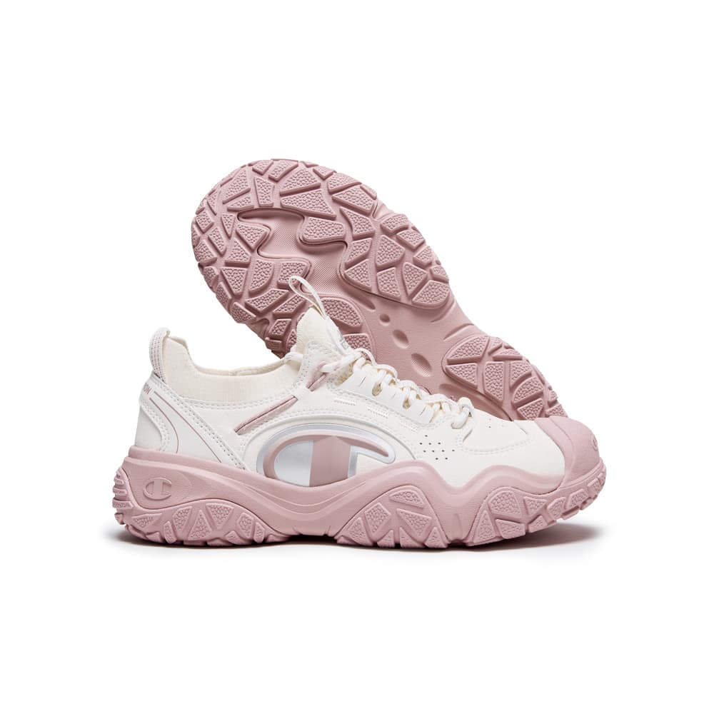 Кроссовки для бега Champion Low Top Беговые кроссовки Женские Молочно-белый Туманный Ягодный Розовый - изображение 2