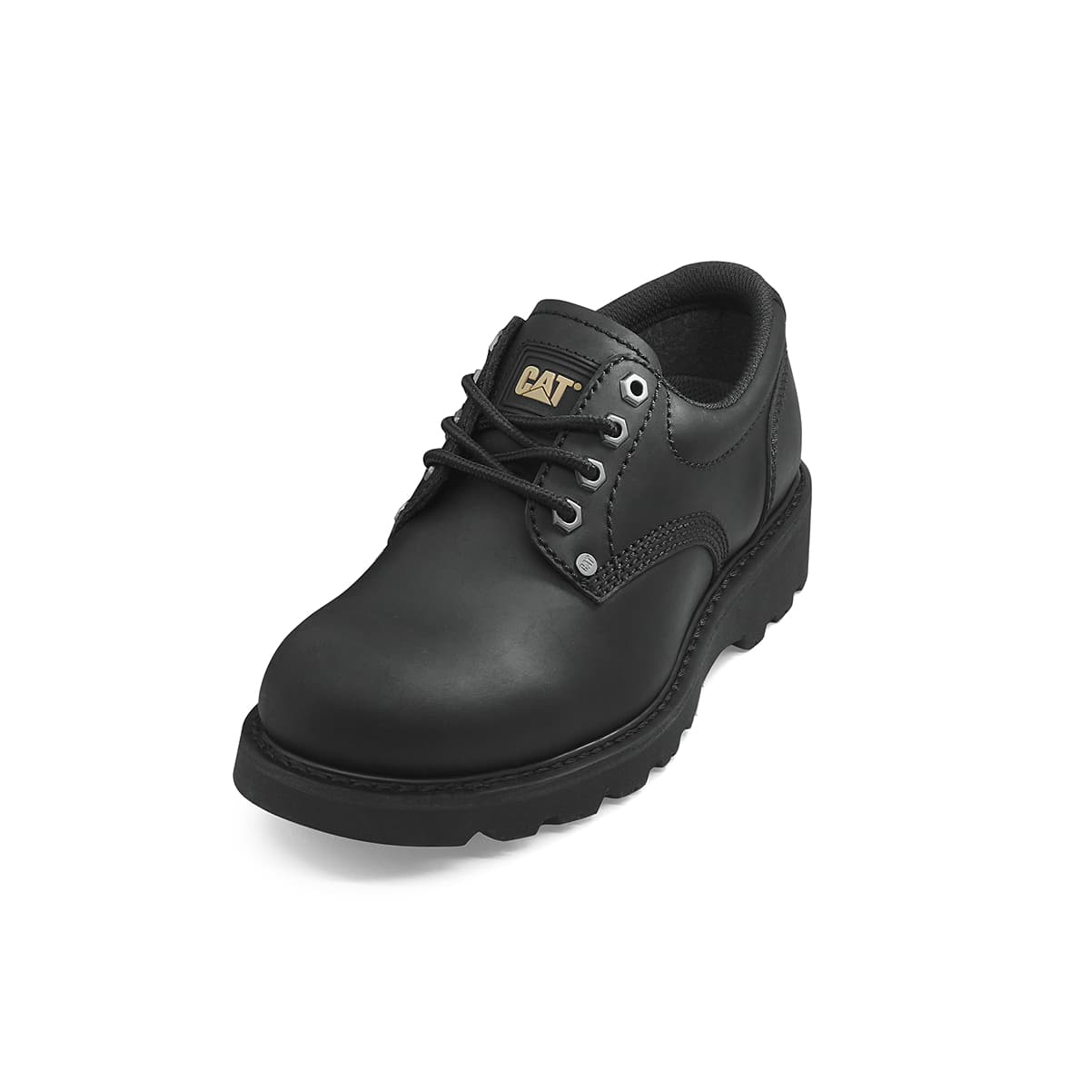 CAT Повседневные кожаные туфли Low Top Черные Мужские - изображение 4