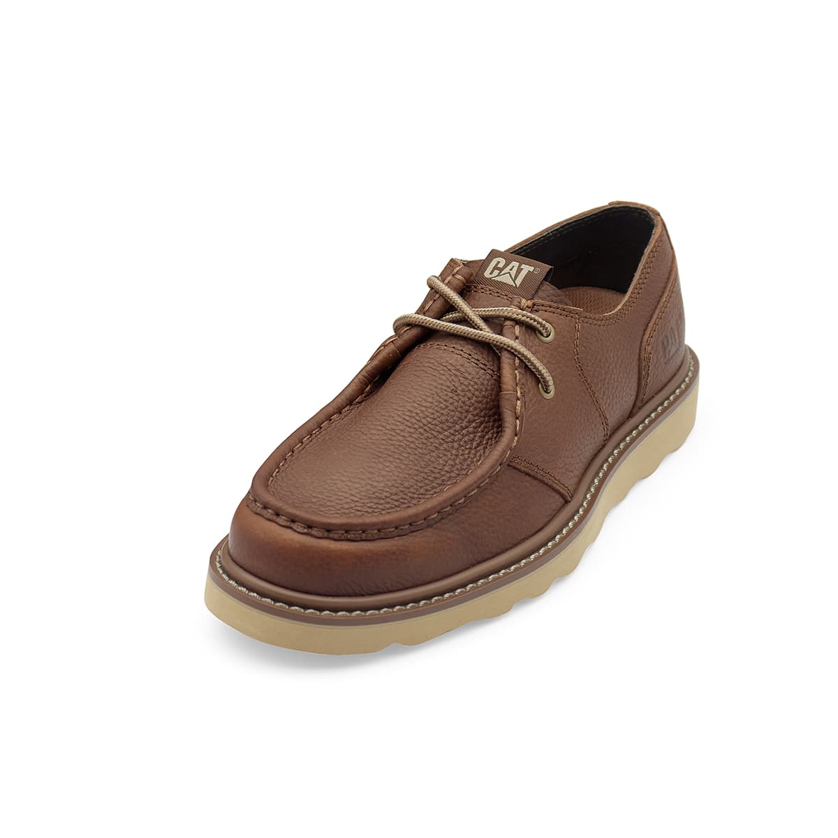 CAT Повседневные кожаные туфли Low Top Коричневый Мужской - изображение 4