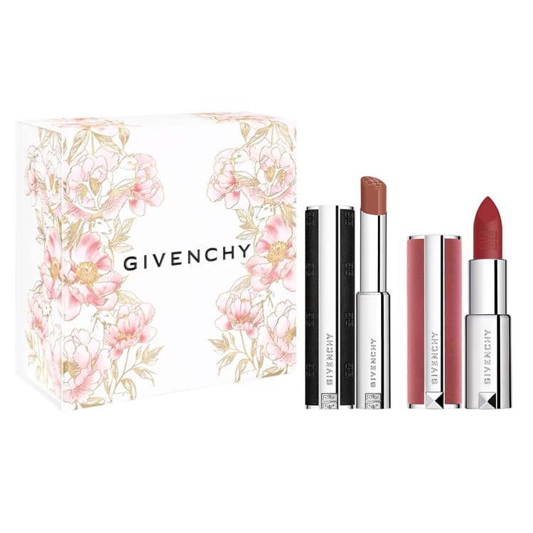 Givenchy Бархатный Помада + Тонкая Туба Овечья Кожа Набор Макияжа Ограниченная Серия Коробка 520 Шелковистый - изображение 1