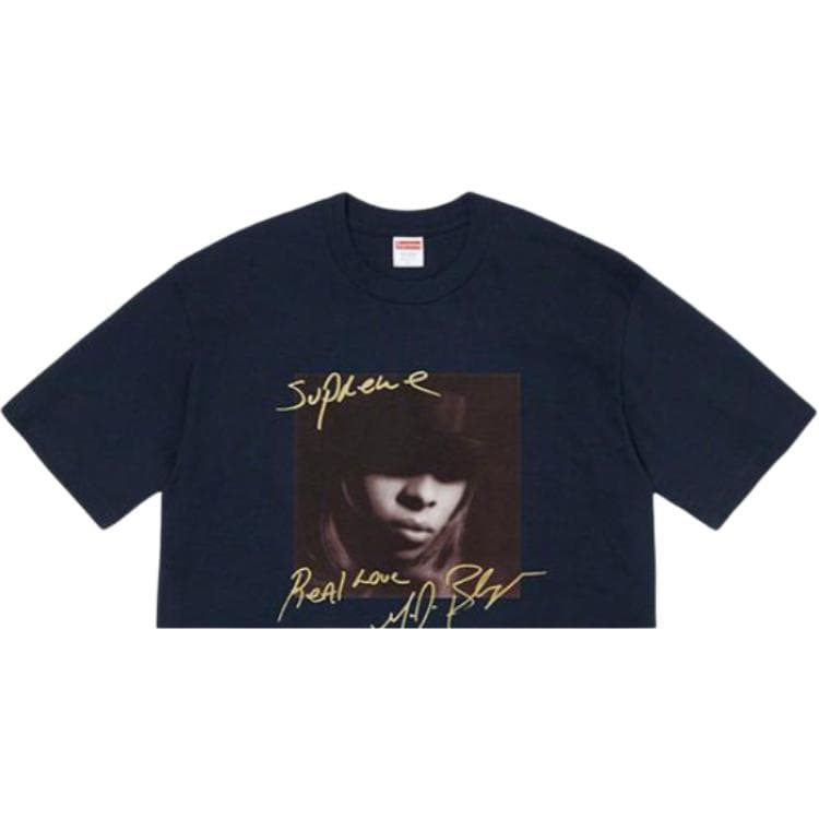 Футболка Supreme Mary J. Blige Tee Navy - изображение 3