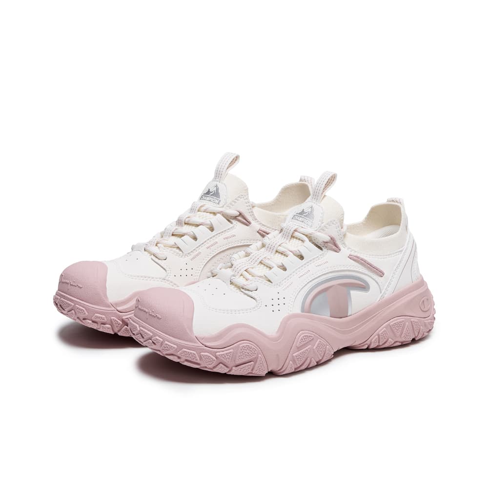 Кроссовки для бега Champion Low Top Беговые кроссовки Женские Молочно-белый Туманный Ягодный Розовый - изображение 3