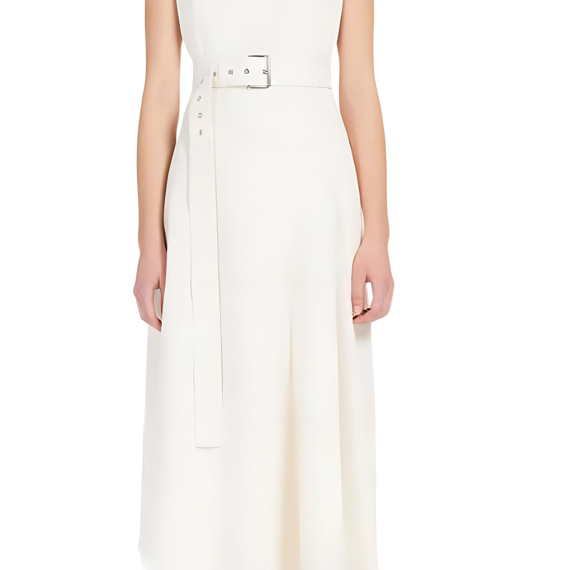 WEEKEND MaxMara Durata Sleeveless Cotton Bull Denim Dress - изображение 5