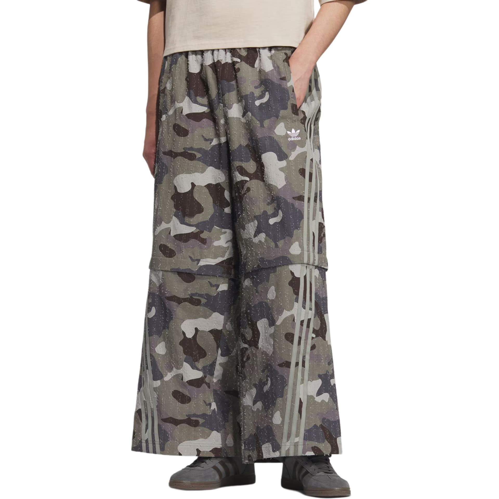Спортивная одежда Adidas Originals ADILENIUM CAMO Спортивные штаны унисекс слойные оливково-зеленые - изображение 5