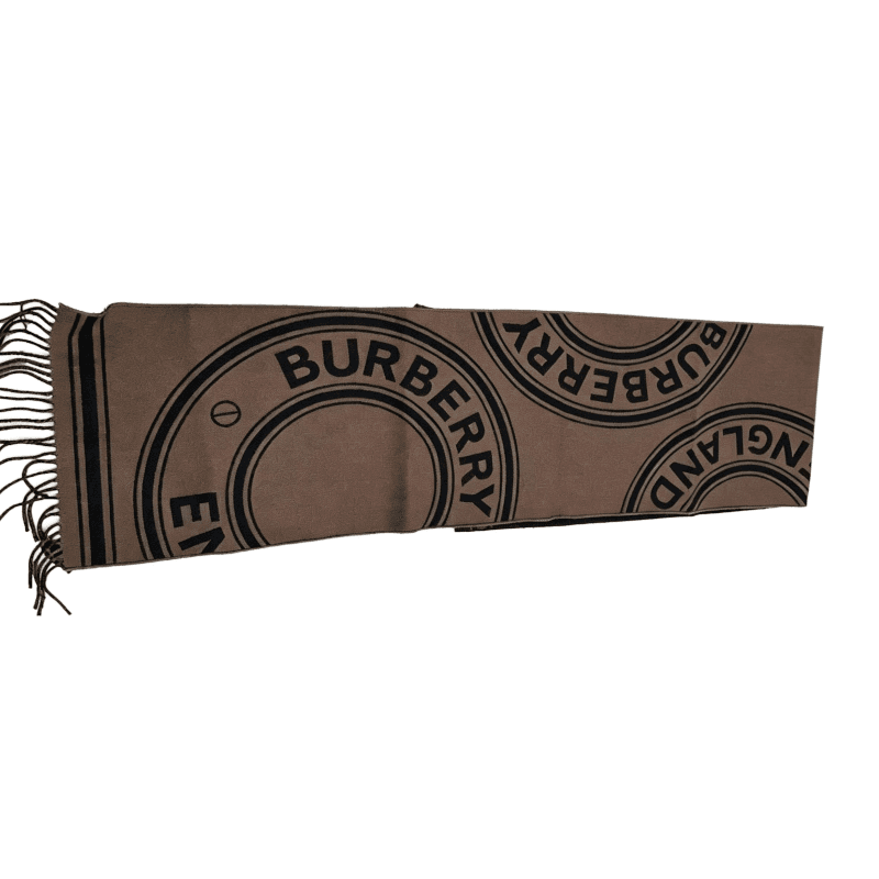 Шарф Шарфы из вязаной овечьей шерсти Burberry унисекс тауповый серый коричневый - изображение 2