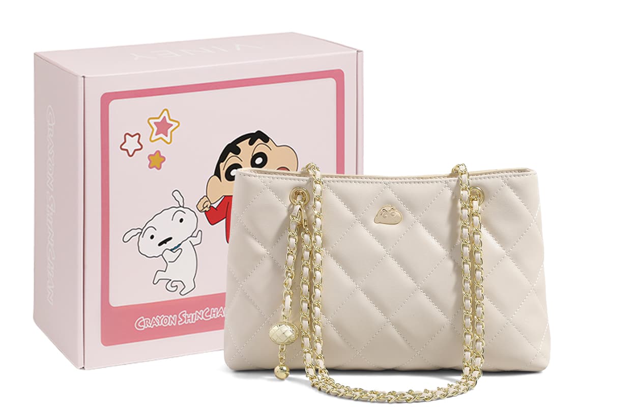 Мини-сумка VINEY X Карандаш SHIN Chan Коллаборация Синтетическая кожа Сумка через плечо Стандартная (стандартная) Женская Экрю - изображение 2