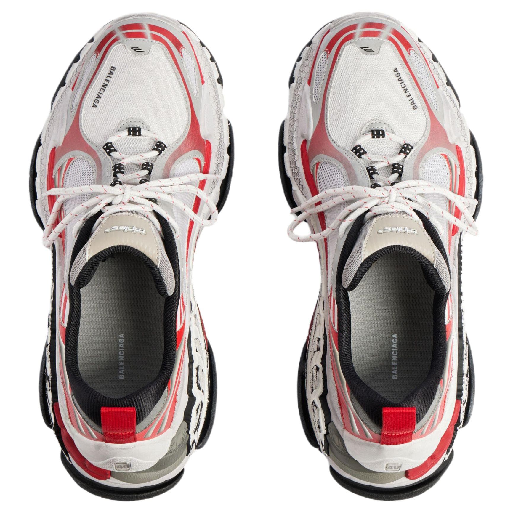 Кроссовки Balenciaga Triple S.2 .2 Low Топ Массивные кроссовки Мужской Красный - изображение 4