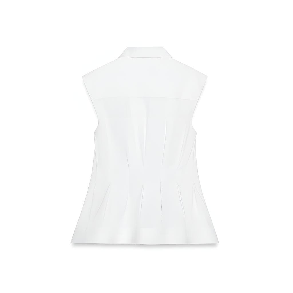 Блузка ZARA ZW Белые Женские Рубашки - изображение 2
