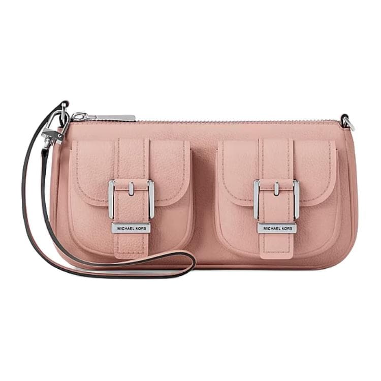 Мини-сумка MICHAEL KORS Zoe Бычья замша Сумка на плечо Маленькая Женская Многоцветная Дымчатый Розовый - изображение 1
