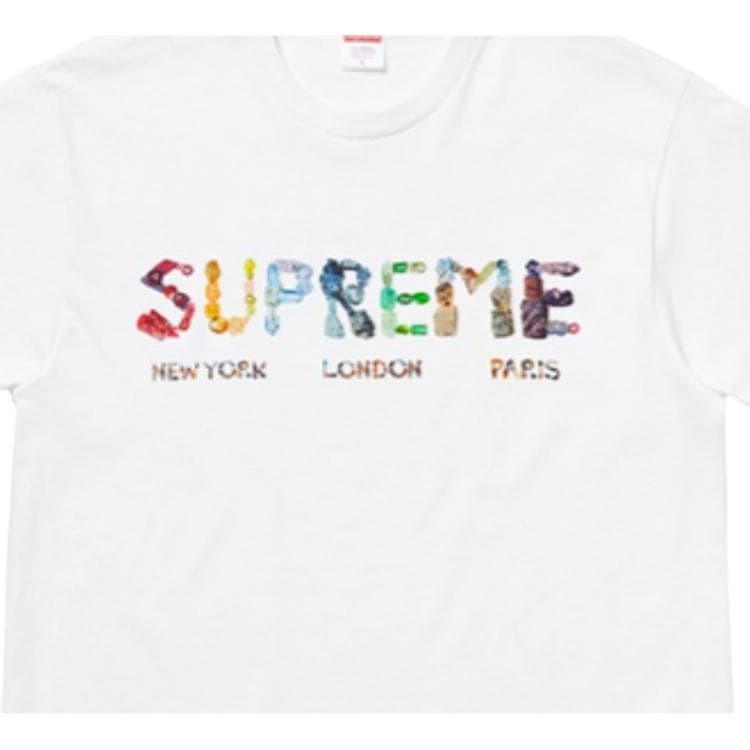 Футболка Supreme SS18 Rocks Tee White - изображение 4