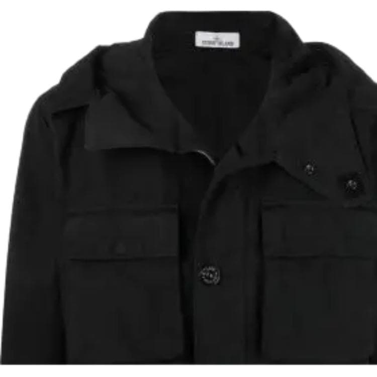 Куртка Stone Island SS22 Black Hooded Jacket - изображение 6