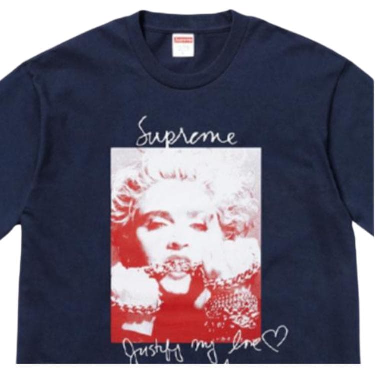 Футболка Supreme FW18 Madonna Tee Navy T - изображение 2