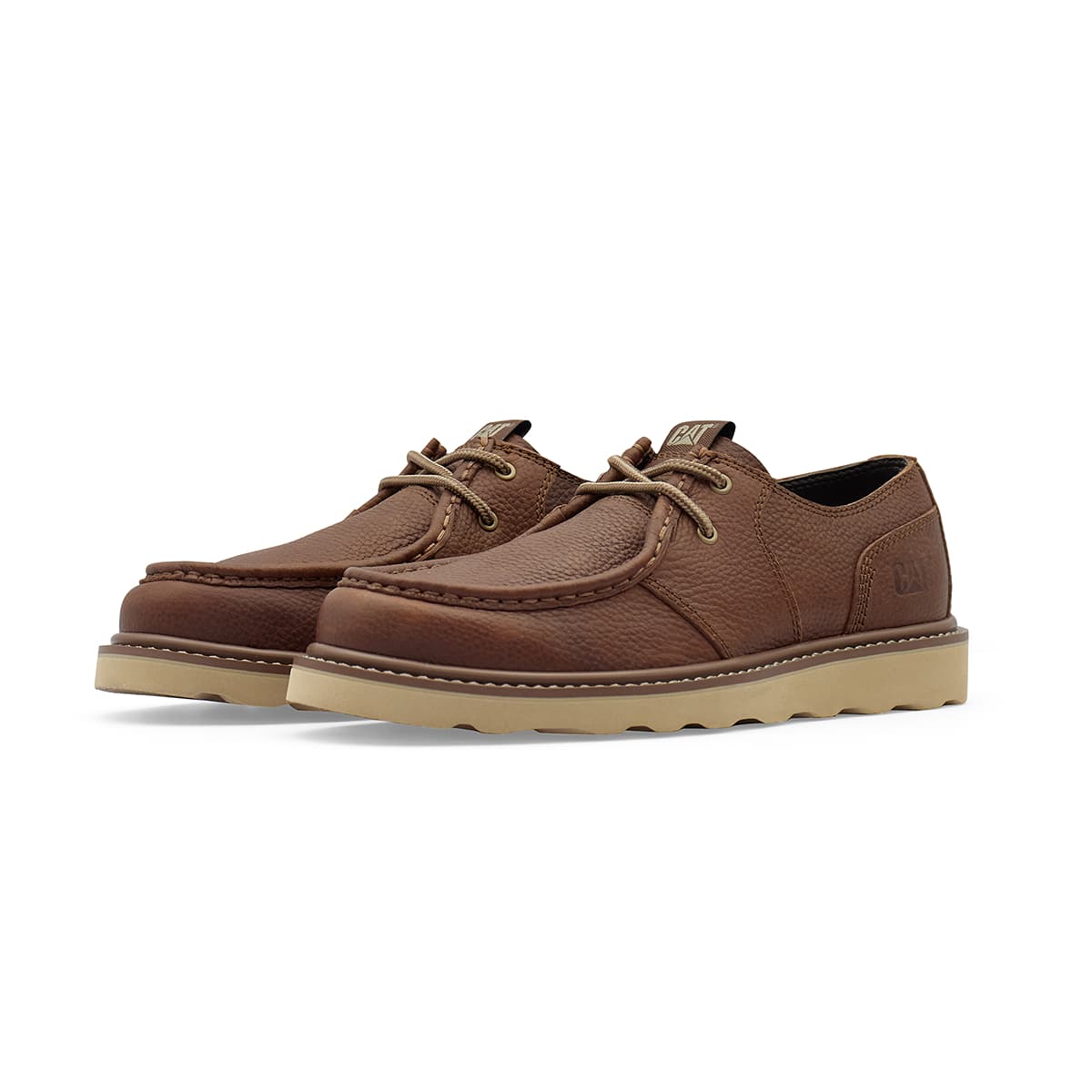CAT Повседневные кожаные туфли Low Top Коричневый Мужской - изображение 3