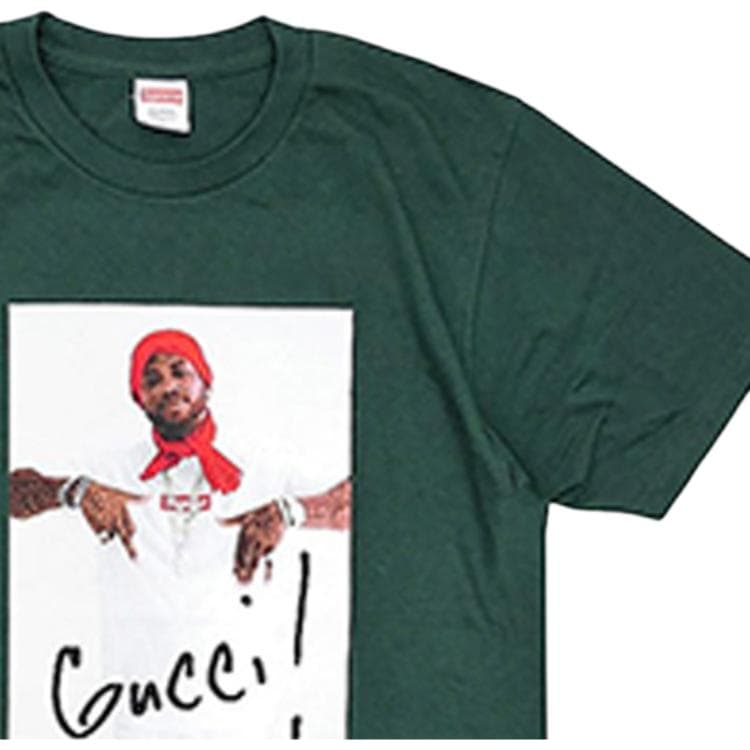 Футболка Supreme FW16 Gucci Mane Tee Green - изображение 2